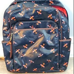 leather fossil backpack